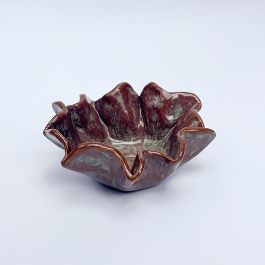 Cuenco pequeño ondulado - Café