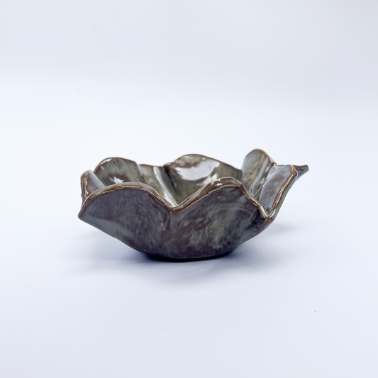 Cuenco pequeño ondulado - Gris