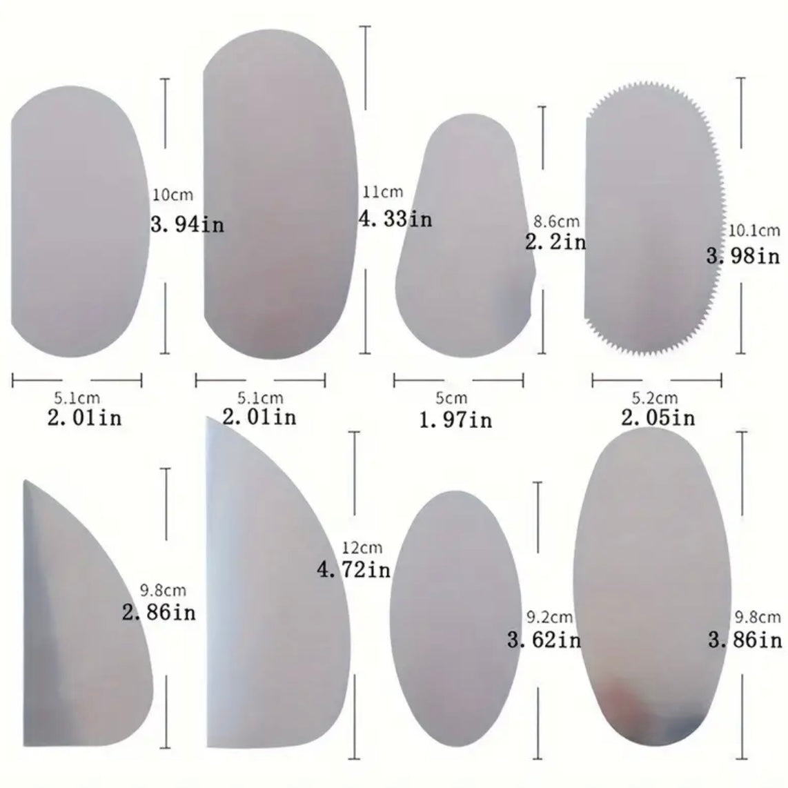 Raspadores de arcilla (6 piezas) para esculpir, tallar y dar forma