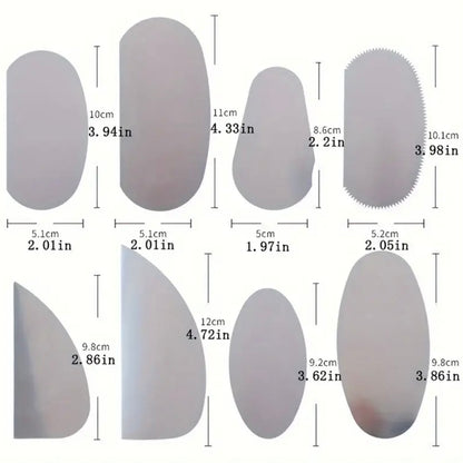 Raspadores de arcilla (6 piezas) para esculpir, tallar y dar forma