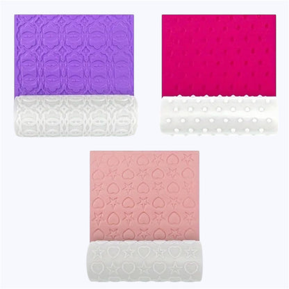 Rodillos de relieve de arcilla (3 piezas)