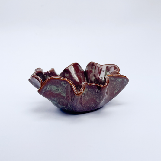 Cuenco pequeño ondulado - Café