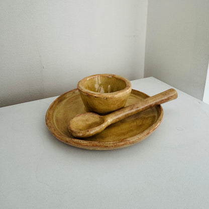 Huevera de Cerámica con Cuchara