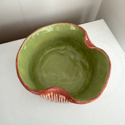 Tazón de cerámica para ramen con soporte para palillos