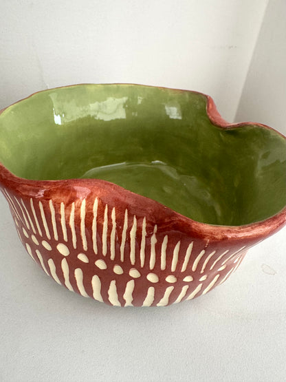 Tazón de cerámica para ramen con soporte para palillos