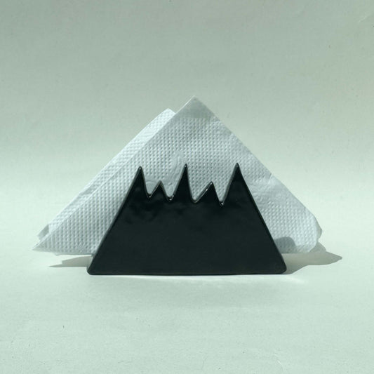 Servilletero con diseño de montaña